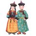 Костюмы народов России (10 народов, 20 костюмов): Комплект вырубных мини-плакатов со скотчем