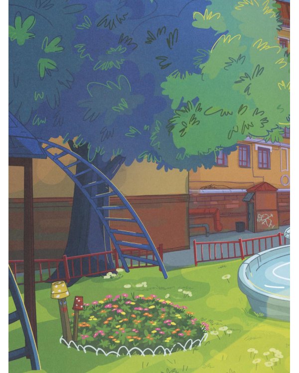 Новое Простоквашино. В городе. Книга постеров с наклейками