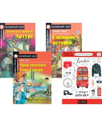 Подборка № 2Р книг из серии "Английский клуб" для изучающих английский язык Уровень Pre-Intermediate (комплект в 4 кн.)