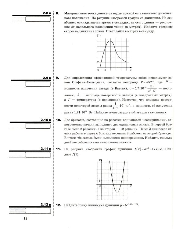 ЕГЭ 2026. 20 твэз. Математика. Профильный уровень. 20 вариантов экзаменационных задач