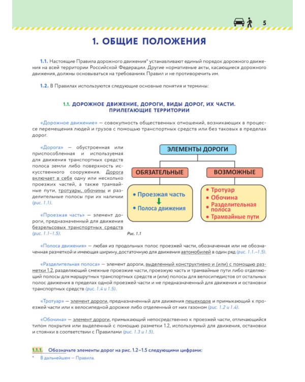 Книга-тренажер для изучения ПДД и подготовки к экзамену в ГИБДД на 2025 год