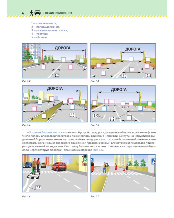 Книга-тренажер для изучения ПДД и подготовки к экзамену в ГИБДД на 2025 год