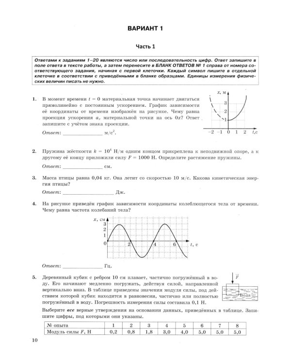 ЕГЭ 2026. Физика . 45 вариантов. Типовые  варианты экзаменационных заданий