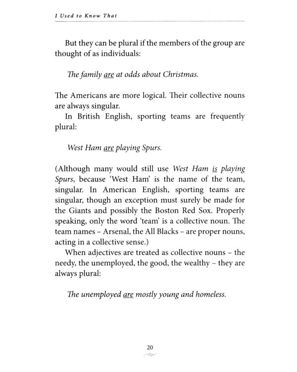 I Used to Know that: English