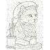 Кошки: книжка-раскраска