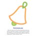 Зонтик: раскраска для детей 1-3 лет