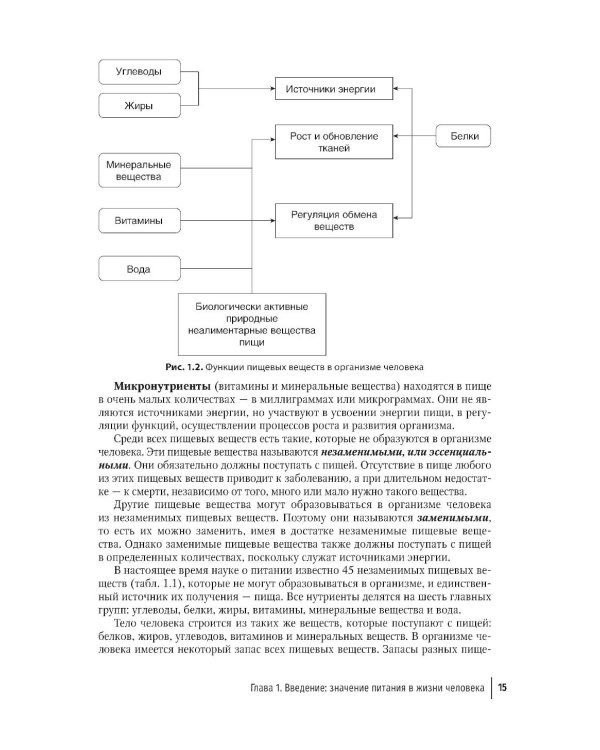 Нутрициология. Основы питания человека