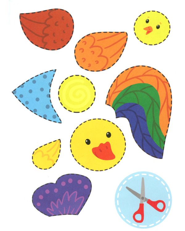 Котенок и его друзья: раскраска с аппликацией. 6-е изд