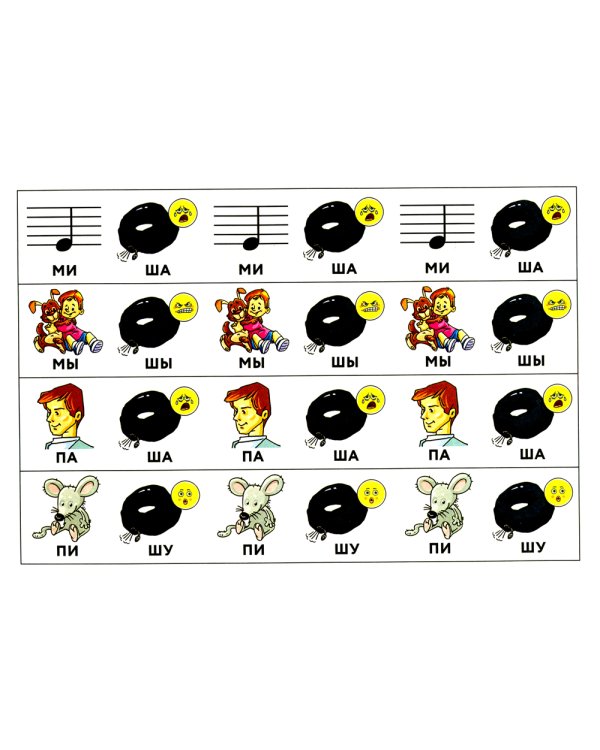 Запуск речи: Тренажер для перехода от звукоподражаний к словам: Два открытых слога