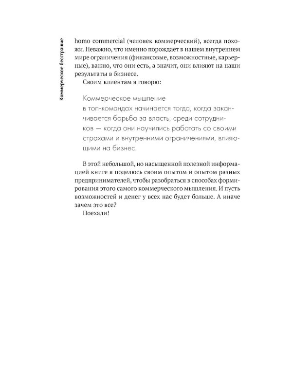 Коммерческое бесстрашие. Мыслить так, чтобы достигать больших целей