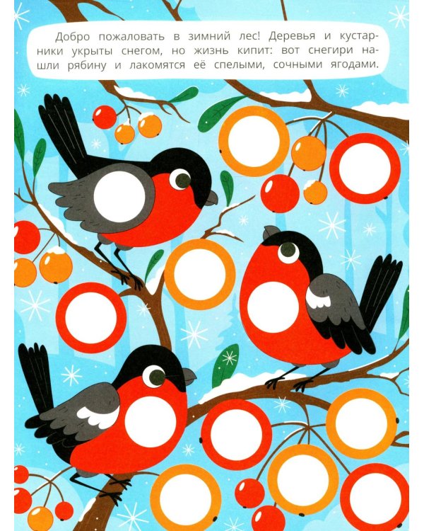 В зимнем лесу: книжка с наклейками (96 наклеек)