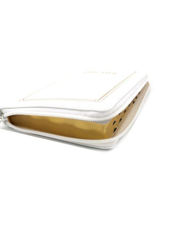 Библия 057 MZTiG ИИЖ (Белый) обложка на молнии