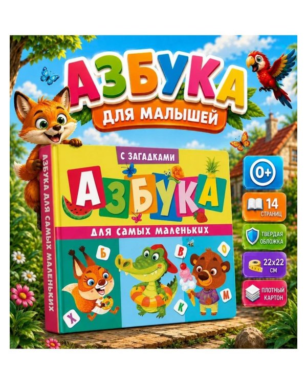 Дополнительное изображение книги «Азбука для самых маленьких (с загадками)»