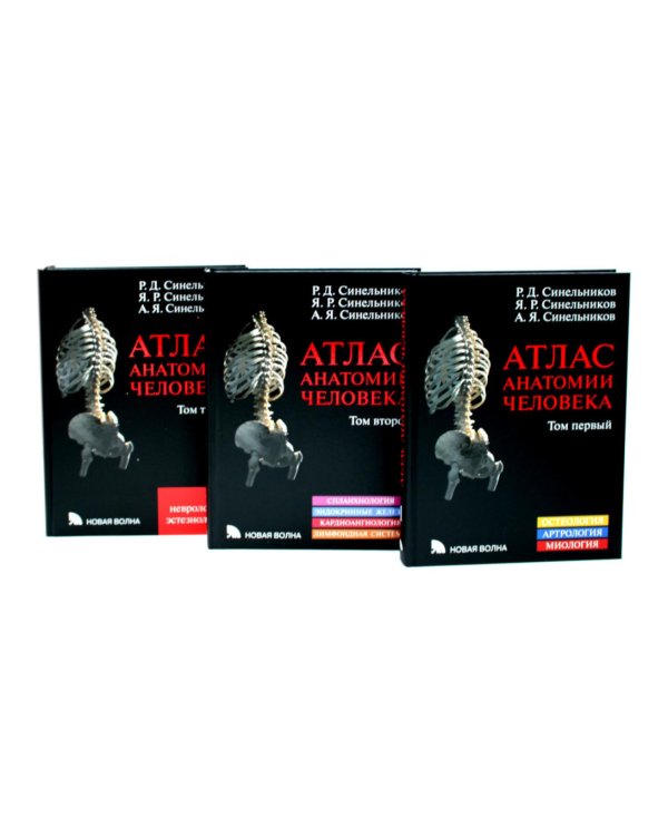Атлас анатомии человека: В 3 т. Комплект