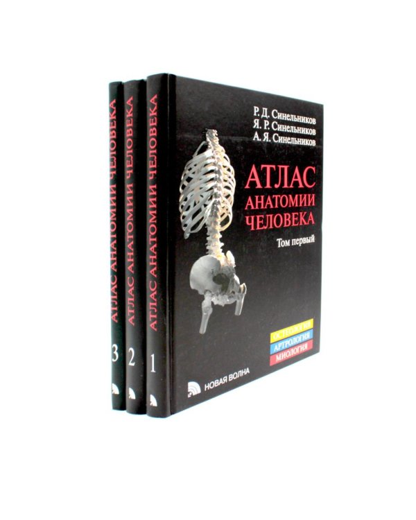 Атлас анатомии человека: В 3 т. Комплект