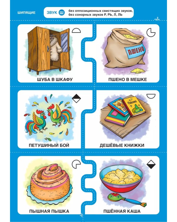 Дружу со звуками  говорю правильно! Ш  Ж  Щ  Ч: комплект логопедических игровых карточек для автоматизации звуков в сочетаниях слов (192 карточки)