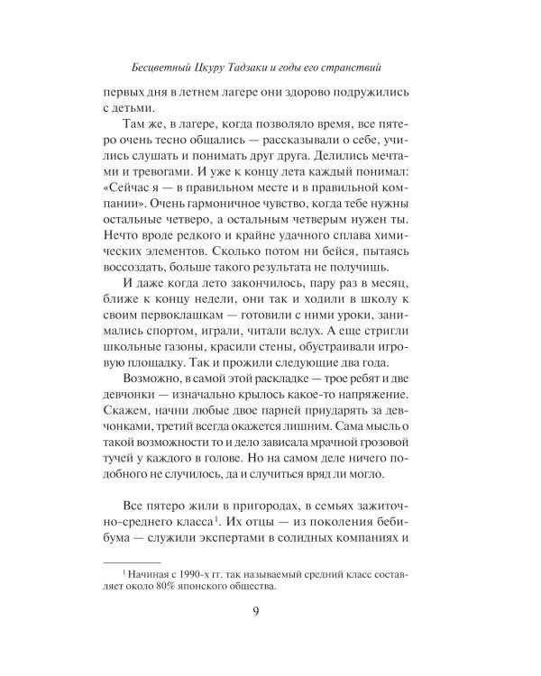 Бесцветный Цкуру Тадзаки и годы его странствий