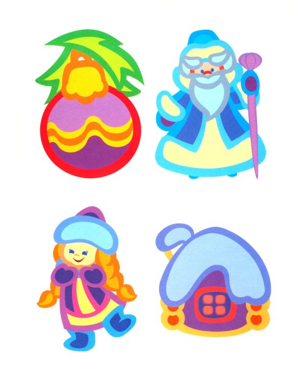 Новогодний подарок в чемоданчике КАРУСЕЛЬ (20 предментов: 5 книг, 2 комп. Укр., 5 фигур, 5 наборов наклеек, диплом, письмо ДМ, открытка)