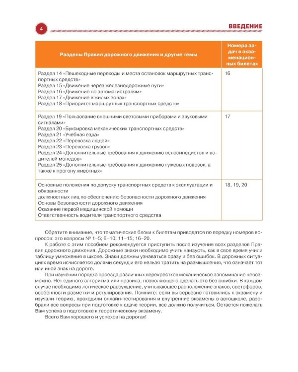Экзаменационные билеты для сдачи экзамена на права категорий А, В и М, подкатегорий А1 и В1 на 2026 год