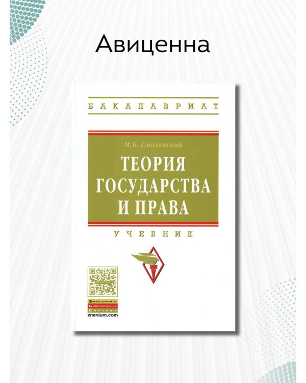 Дополнительное изображение книги «Теория государства и права. Учебник. Гриф МО РФ»