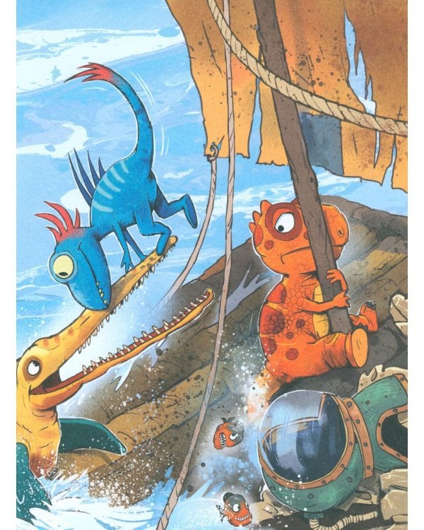 Друзья-динозаврики. Гигантский осьминог: книжка-картинка