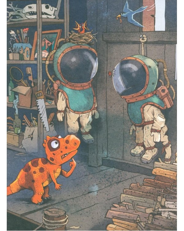 Друзья-динозаврики. Гигантский осьминог: книжка-картинка