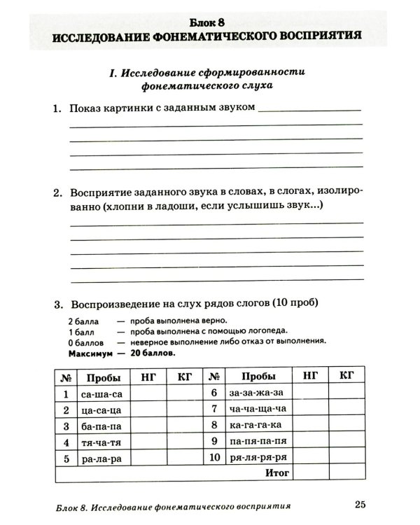 Обследование речи детей 6-7 лет с ОНР. Речевая карта для проведения обследования в подготовительной к школе группе ДОУ