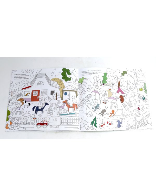 Веселые каникулы в деревне: альбомная раскраска с заданиями. 5-8 лет
