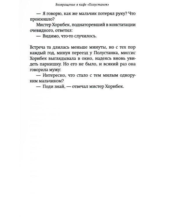 Возвращение в кафе "Полустанок": роман