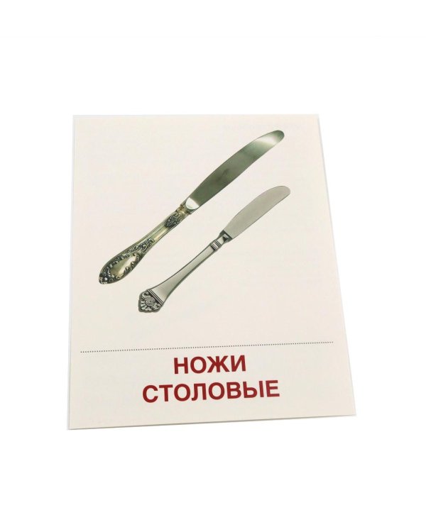 Дополнительное изображение книги «Посуда столовая. 16 демонстрационных картинок с текстом»
