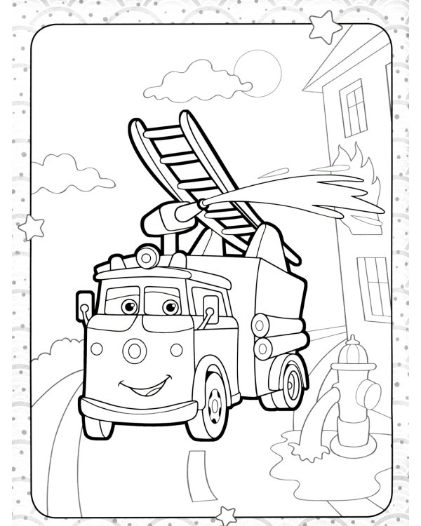 Забавные машинки. Раскраска для малышей