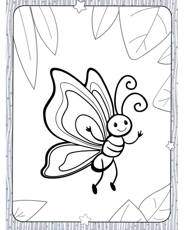 Мир насекомых. Раскраска для малышей