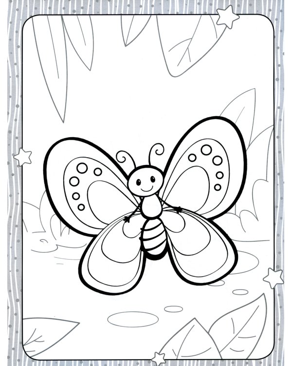 Мир насекомых. Раскраска для малышей