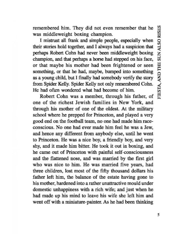 Фиеста, и солнце восходит (КДЧ на англ.яз., неадаптир)