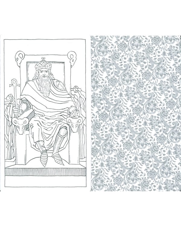 Таро Уэйта в контурах (78 карт для раскрашивания и медитации + 2 карты пустые)