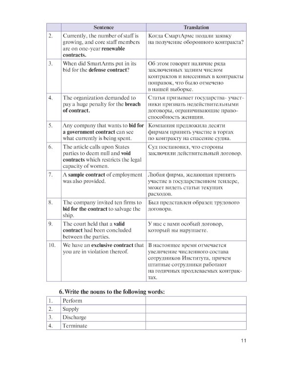 Английский язык для юристов: основы составления контрактов=Contracts Basic: Учебное пособие