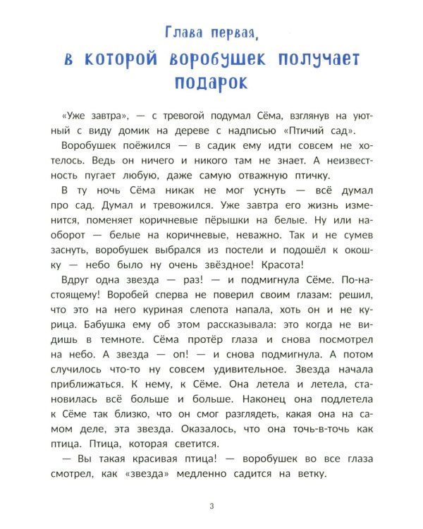 Воробушек Сема идет в птичий сад