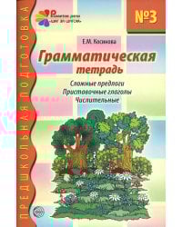 Грамматическая тетрадь № 3 для занятий с дошкольниками. Сложные предлоги. Приставочные глаголы