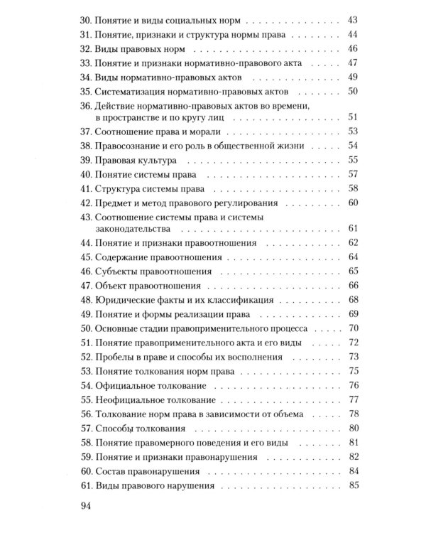 Теория государства и права. Конспект лекций: учебное пособие