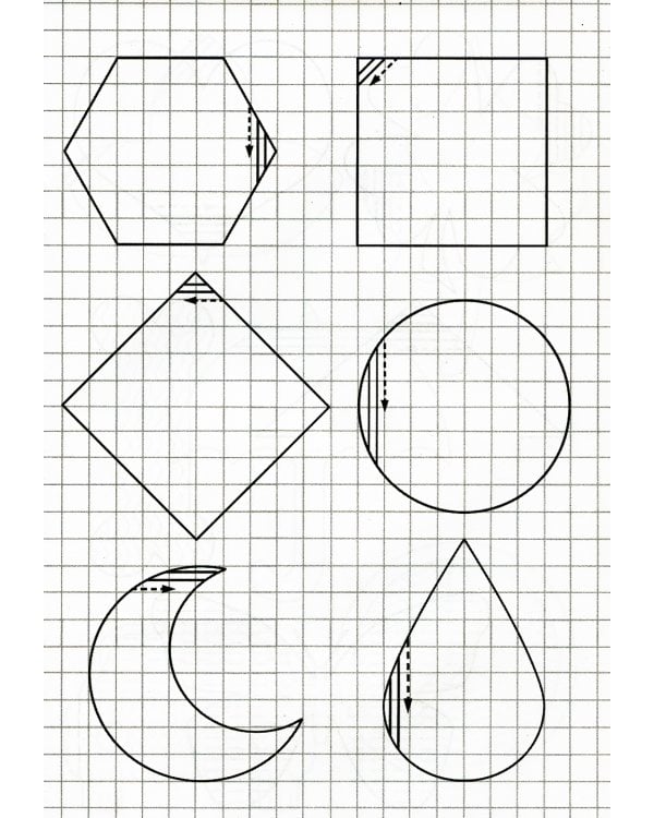 Прописи для детского сада. Простая штриховка