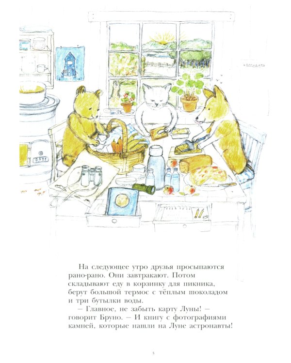 Мишка Бруно летит на Луну: книжка-картинка