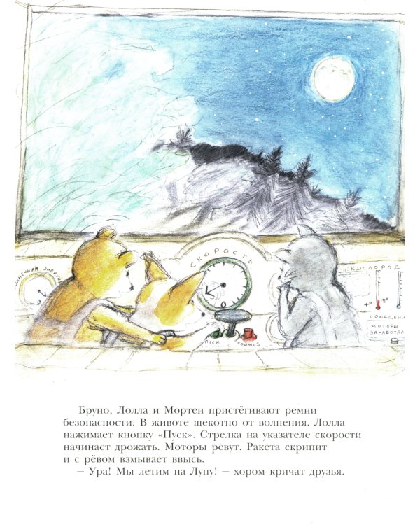 Мишка Бруно летит на Луну: книжка-картинка