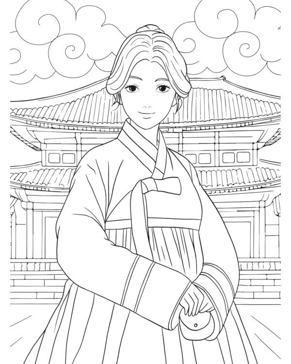 Магия Кореи: книжка-раскраска