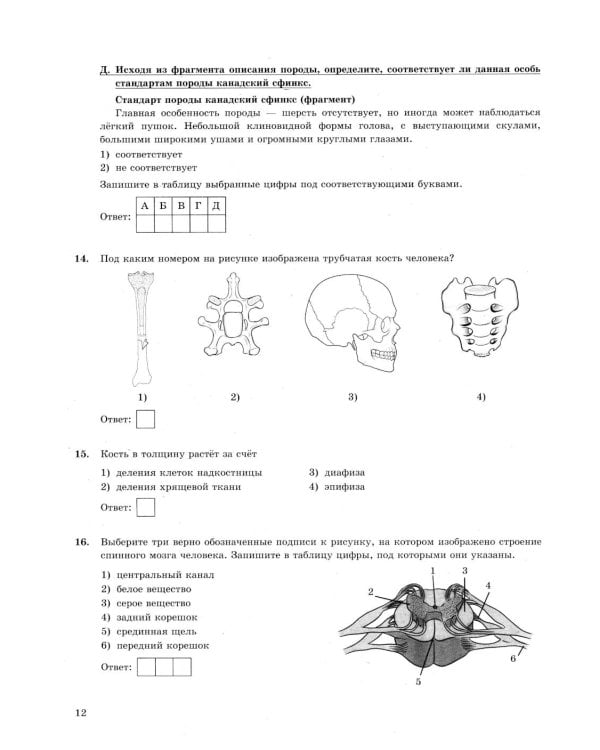 ОГЭ 2026. Биология. 30 вариантов. Типовые варианты экзаменационных заданий