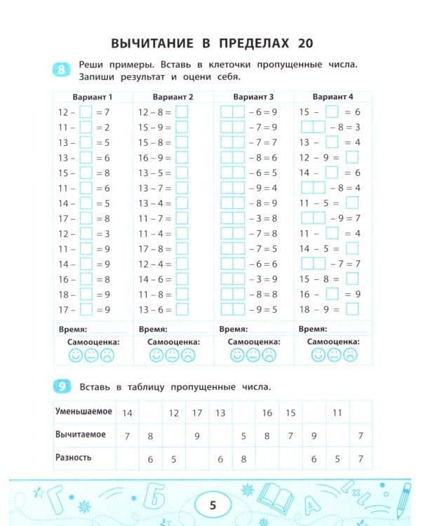 Сложение и вычитание: скоростной тренажер