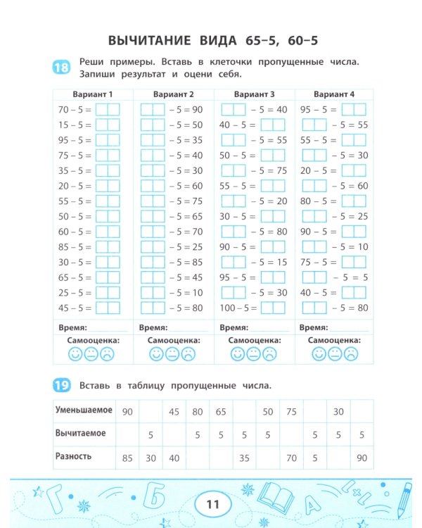 Сложение и вычитание: скоростной тренажер