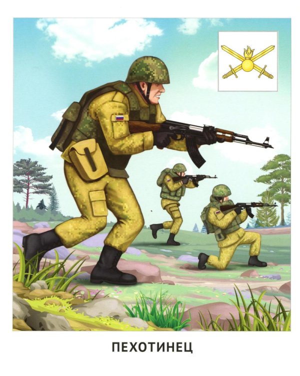 Сухопутные войска (12 карточек с текстом на обороте)
