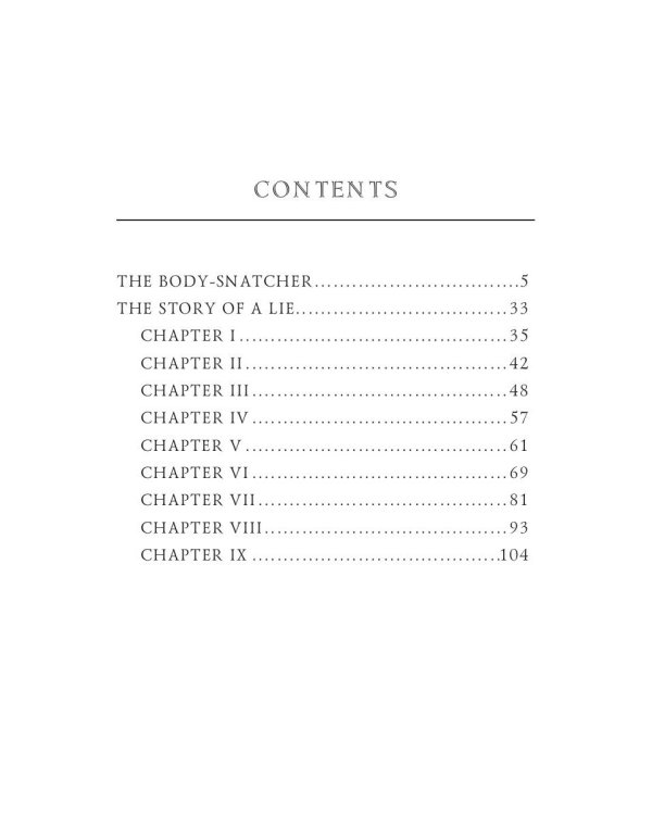 The Body-Snatcher and The Story of a Lie = Похититель трупов и История одной лжи: на англ.яз