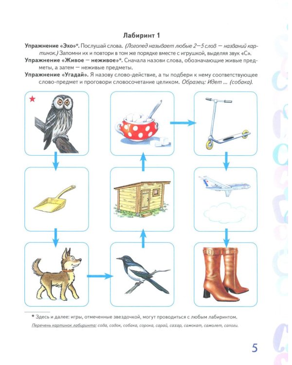 Автоматизация звука "С" в игровых упражнениях. Альбом дошкольника