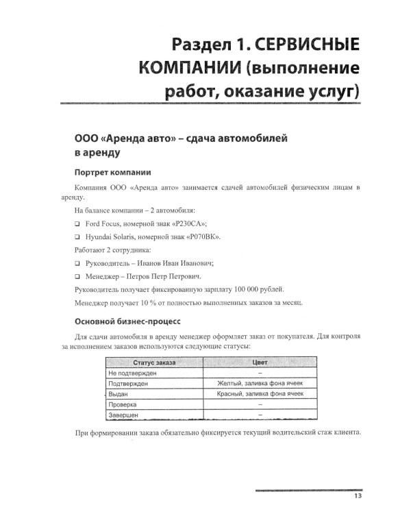 Сборник задач для подготовки к экзамену "1С:Специалист-консультант" по внедрению прикладного решения "1С:Управление нашей фирмой". 09.23 г